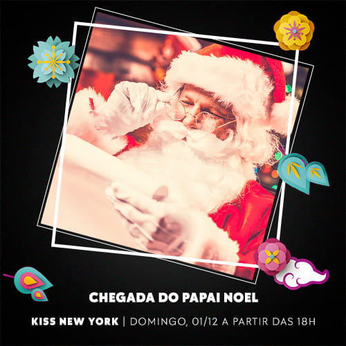 Chegada do Papai Noel 01-12 as 18h